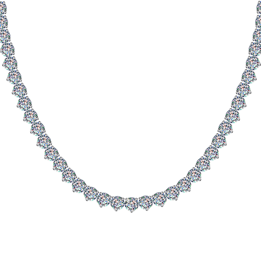 Facets of Fire Riviera Diamond Necklace