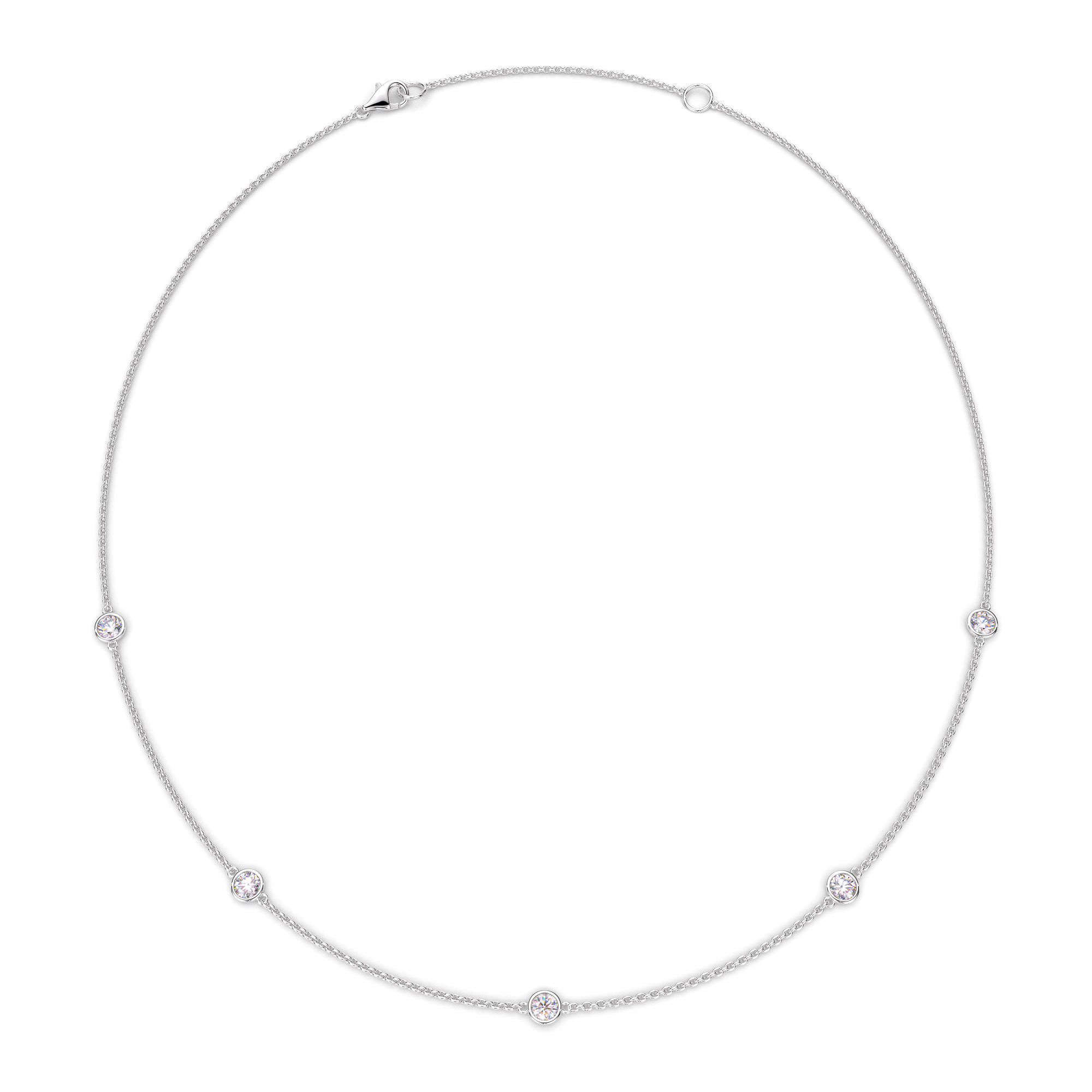 Facets of Fire Diamond Station Necklace