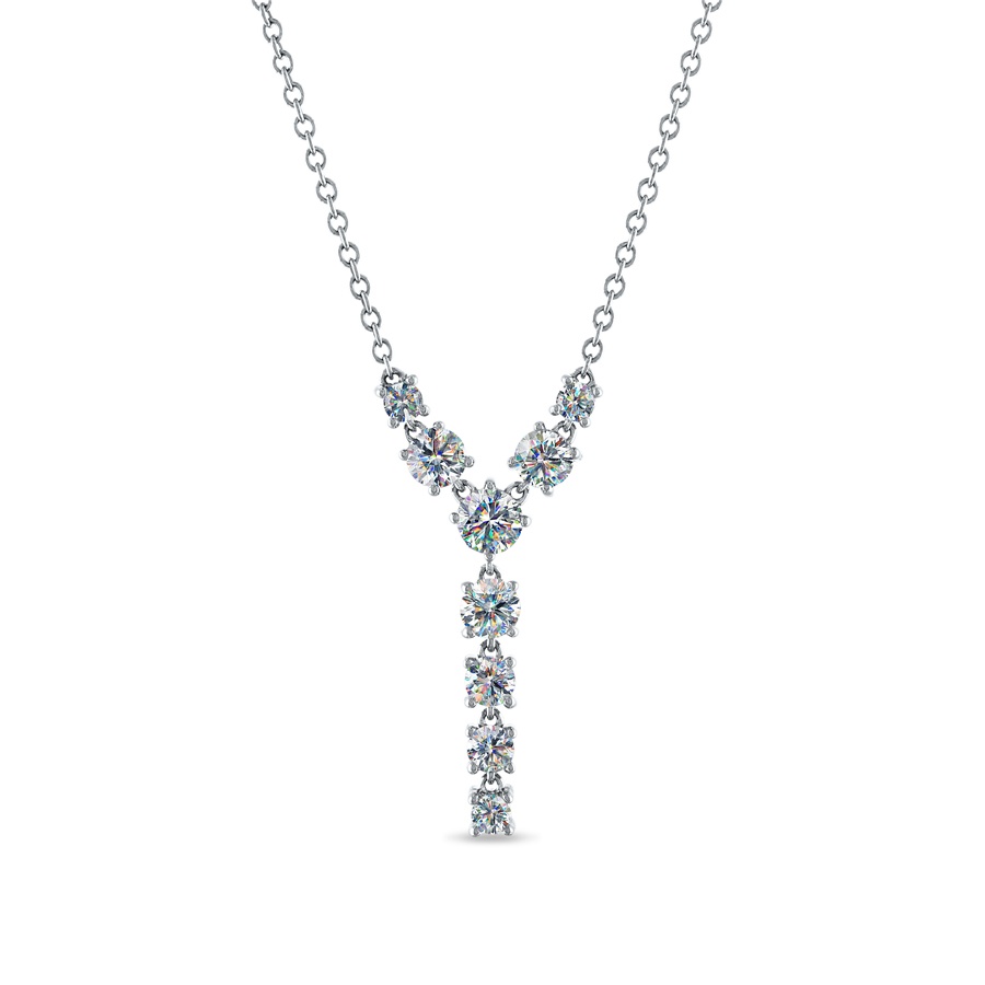 Facets of Fire Diamond “Y” Necklace